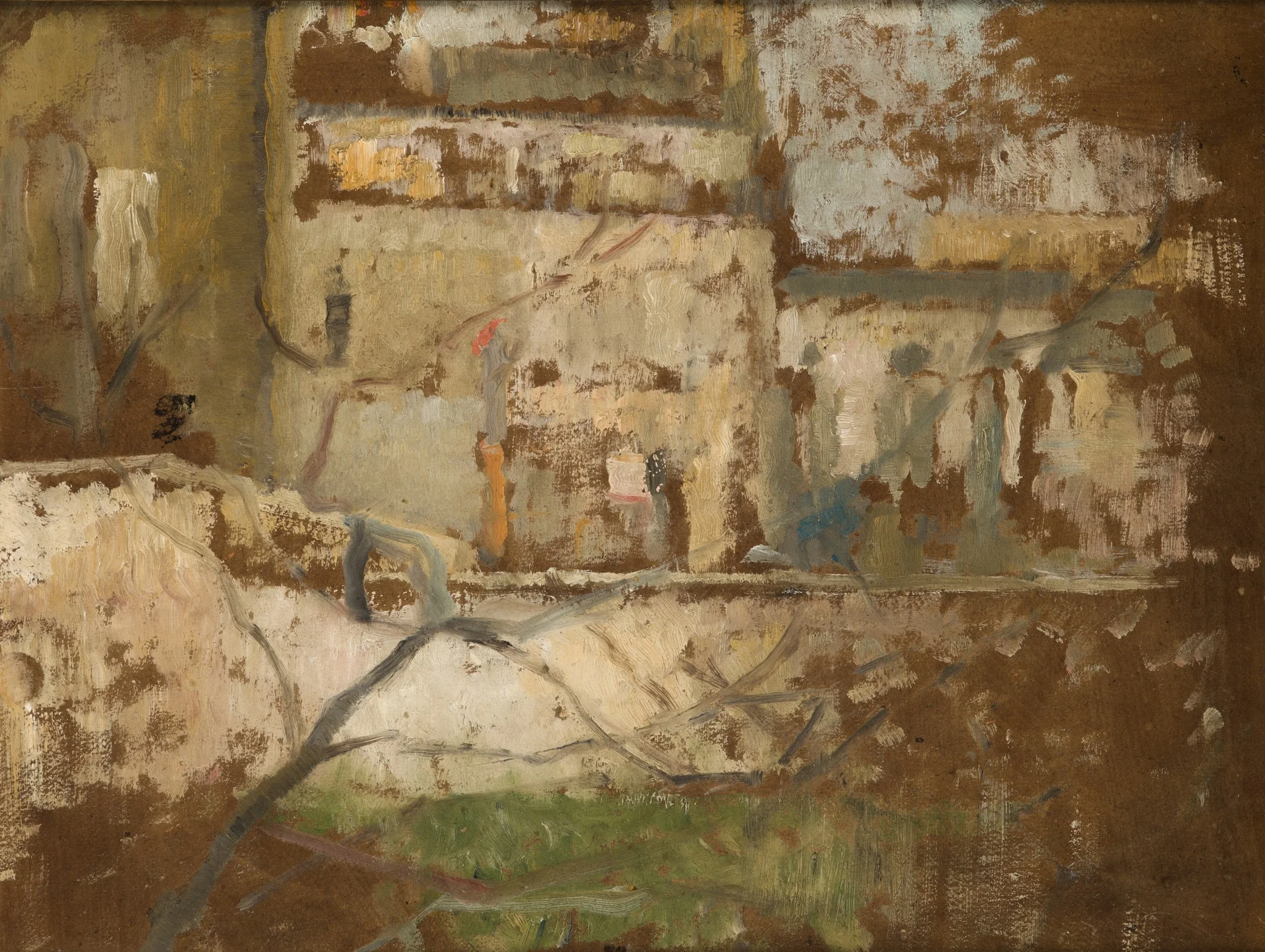 View from the Studio's Window – two-sided painting