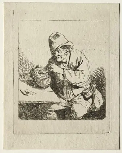 Peasant Lighting his Pipe