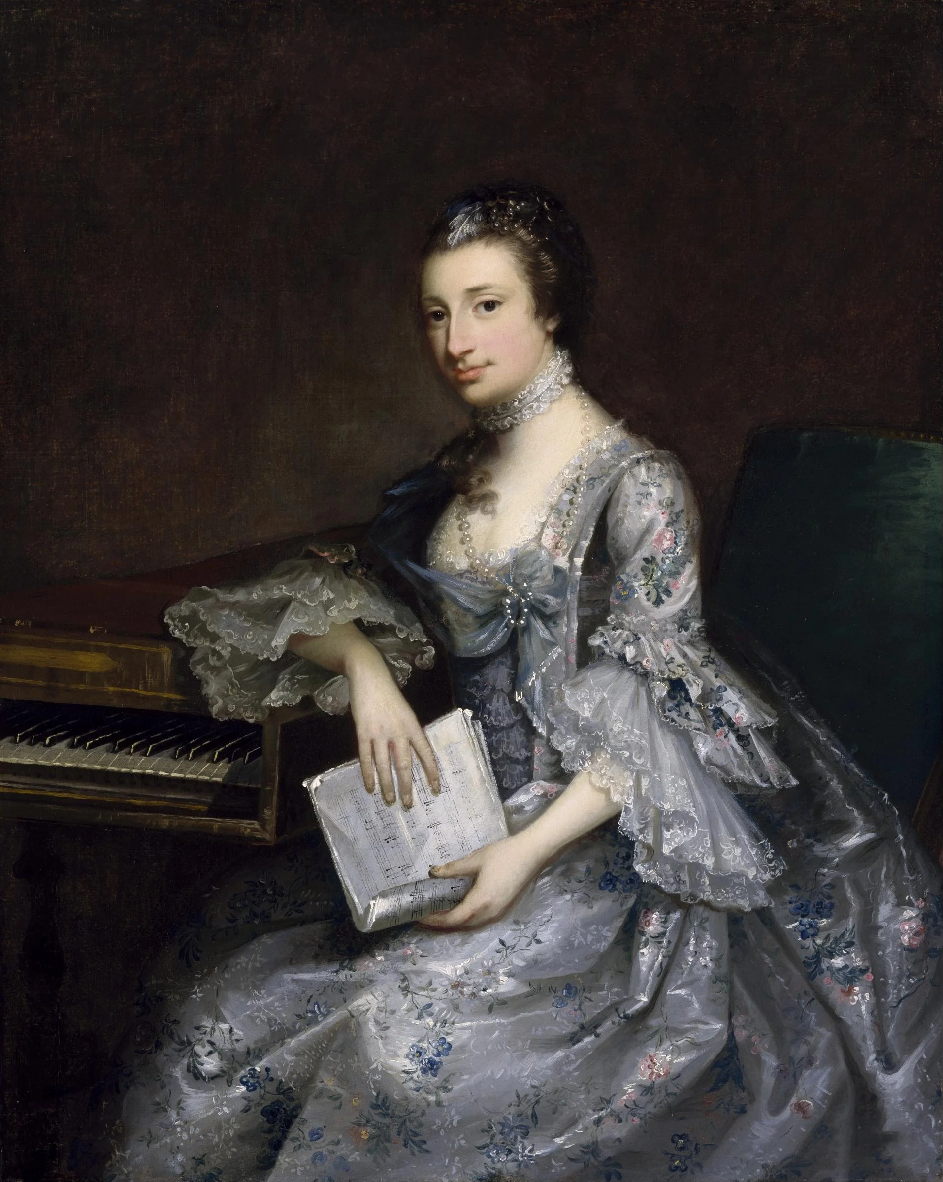 Sarah Harding, by John Astley, oil, 1763