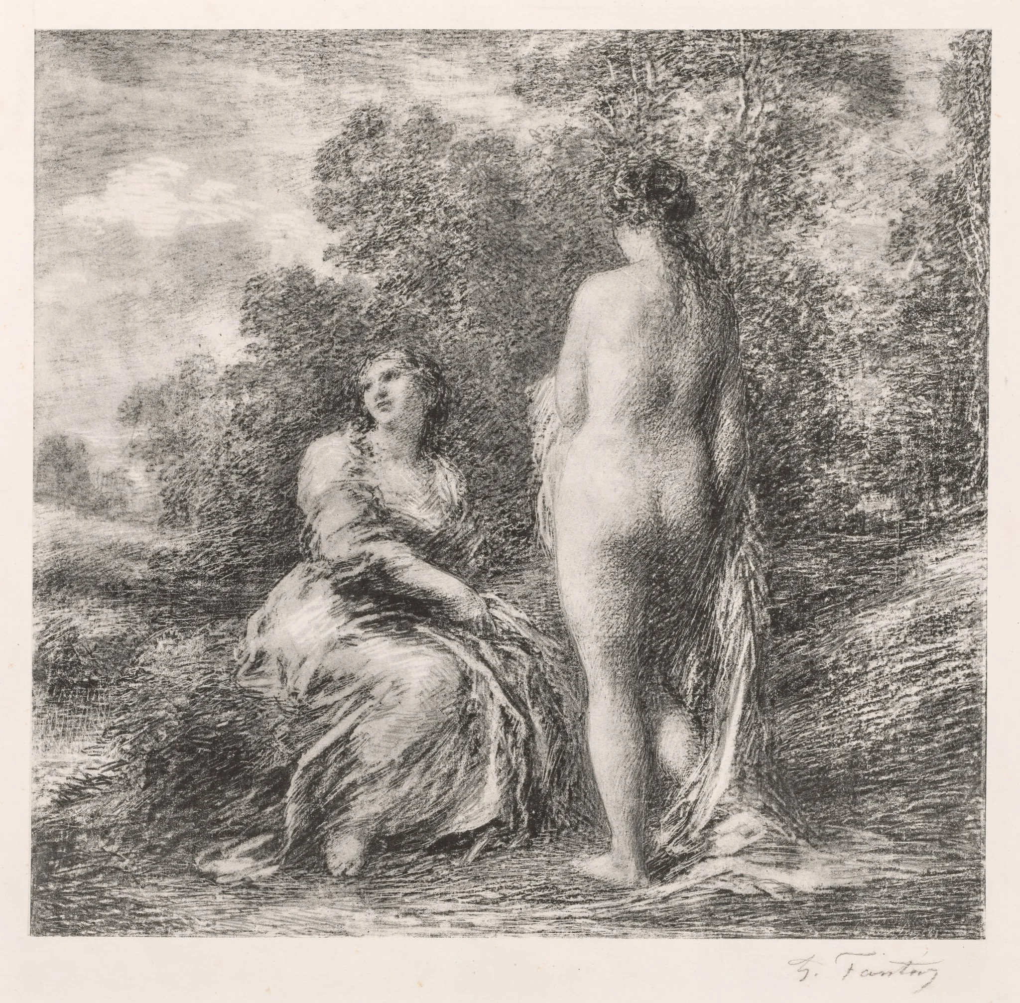 Bathers, by Henri Fantin-Latour, 1881