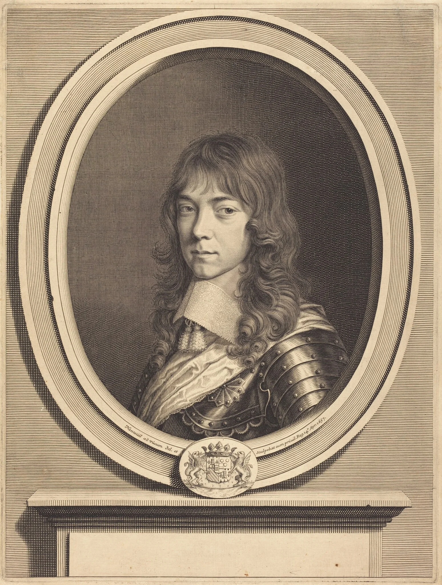 Godefroi-Maurice, Duc de Bouillon, by Robert Nanteuil, ink, 1657