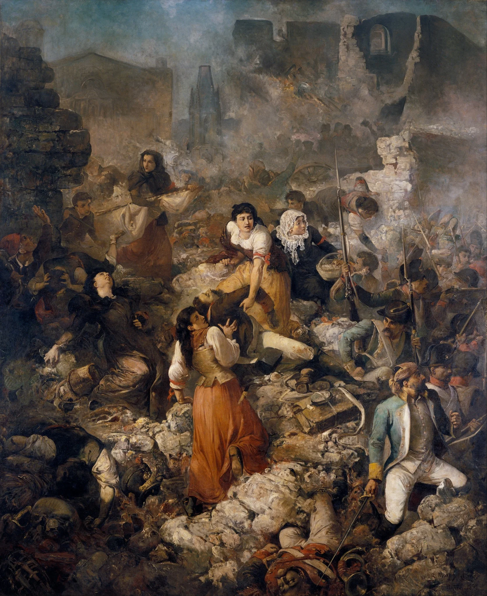 The Company of Saint Barbara, by Ramon Martí Alsina, oil, 1896