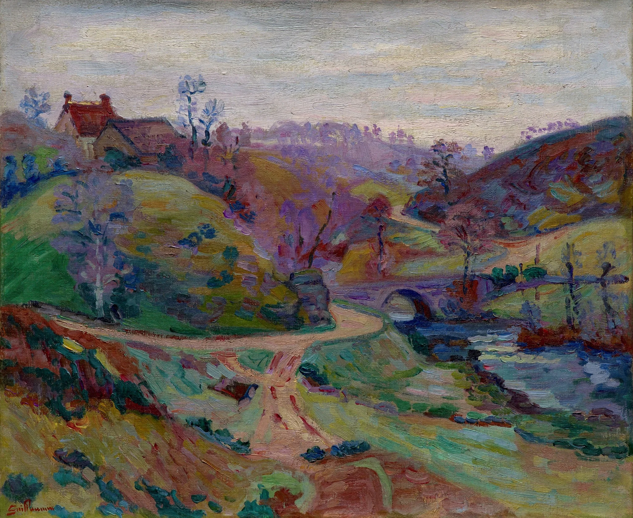 Crozant, Pont Charraud, by Armand Guillaumin, oil, 1903