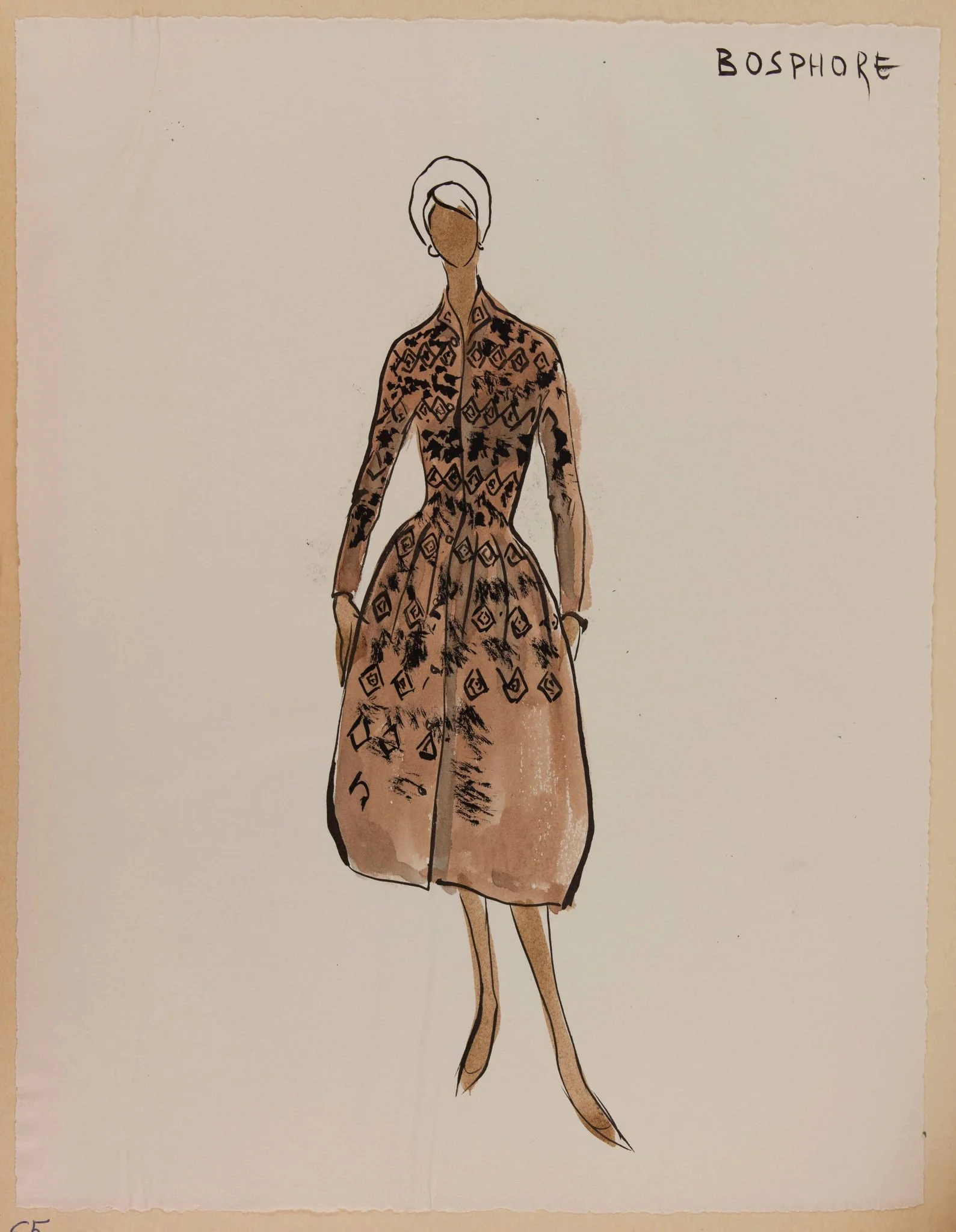 Bosphore, by Marie-Louise Carven, 1956