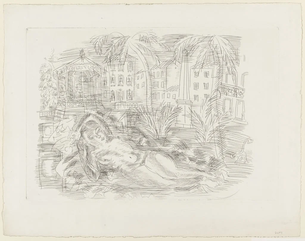 Untitled, by Raoul Dufy, ink, 1930
