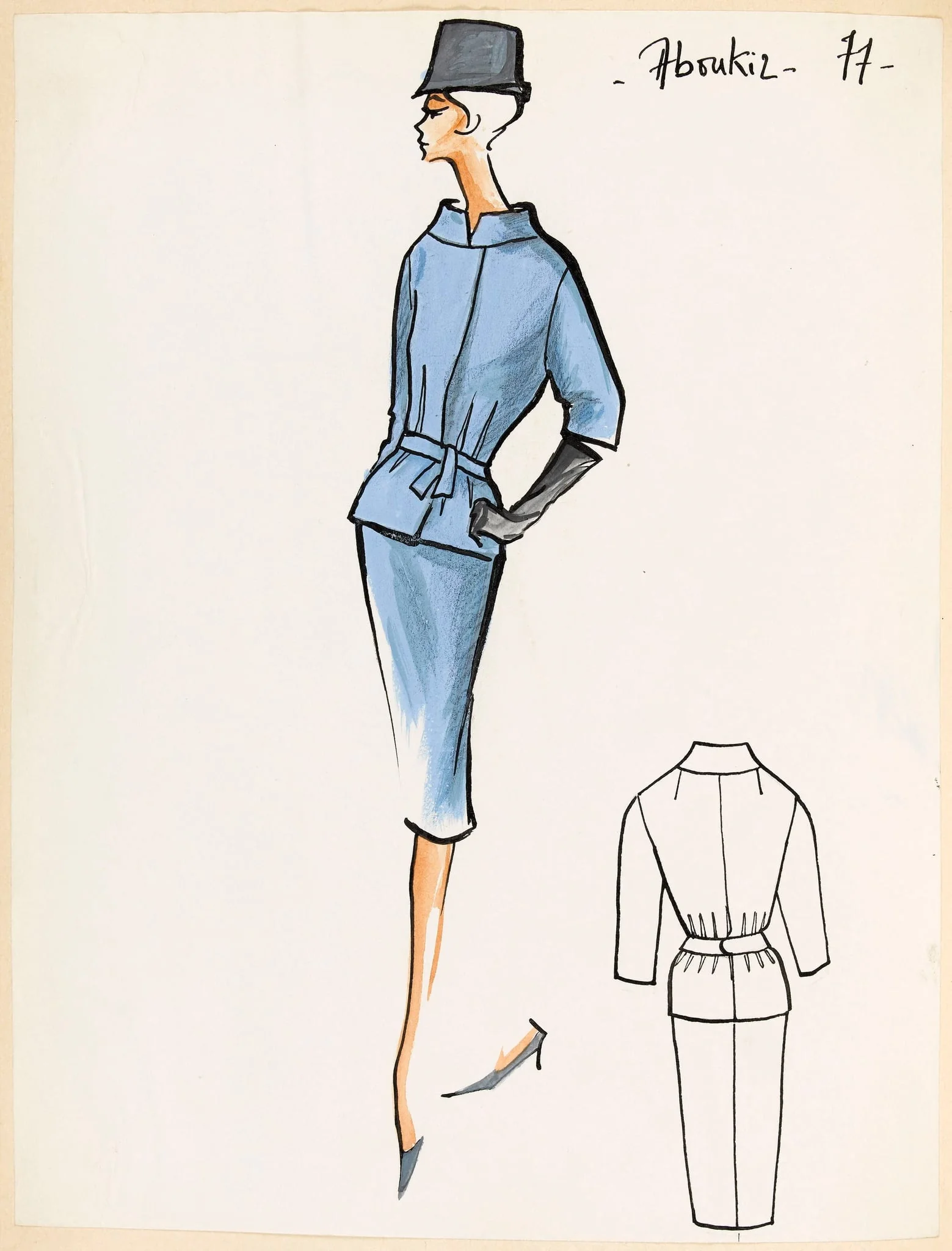 Aboukir, by Carven, 1959