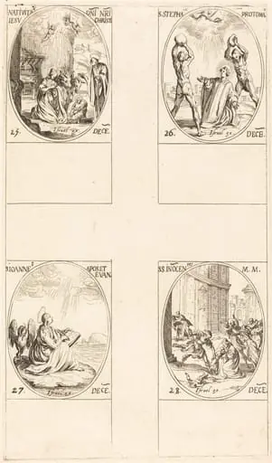 The Nativity; St. Stephen; St. John; Holy Innocents