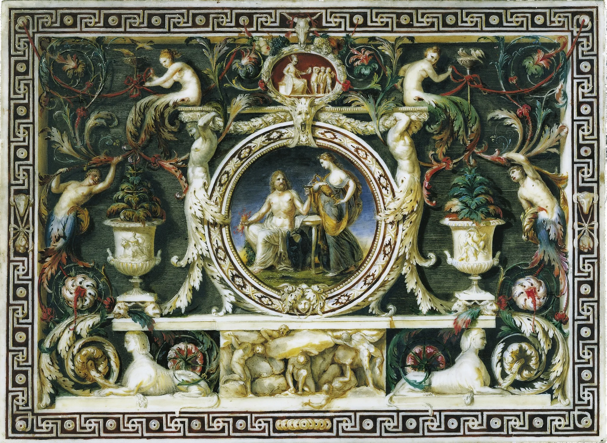 Jupiter and Hebe, by Ignaz Unterberger, unspecified, 1792