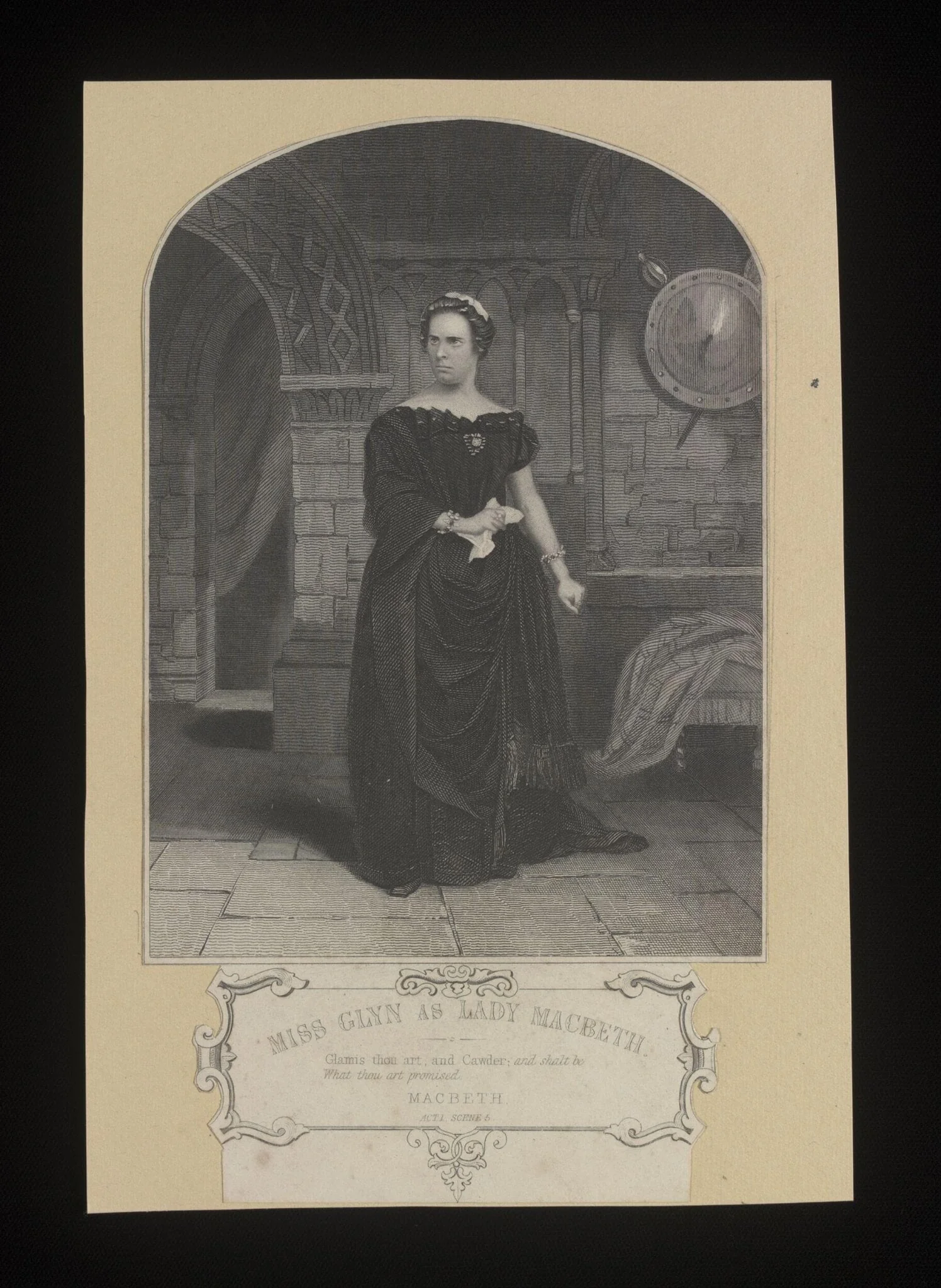 Miss Glyn as Lady Macbeth, by Jacob More, 1850