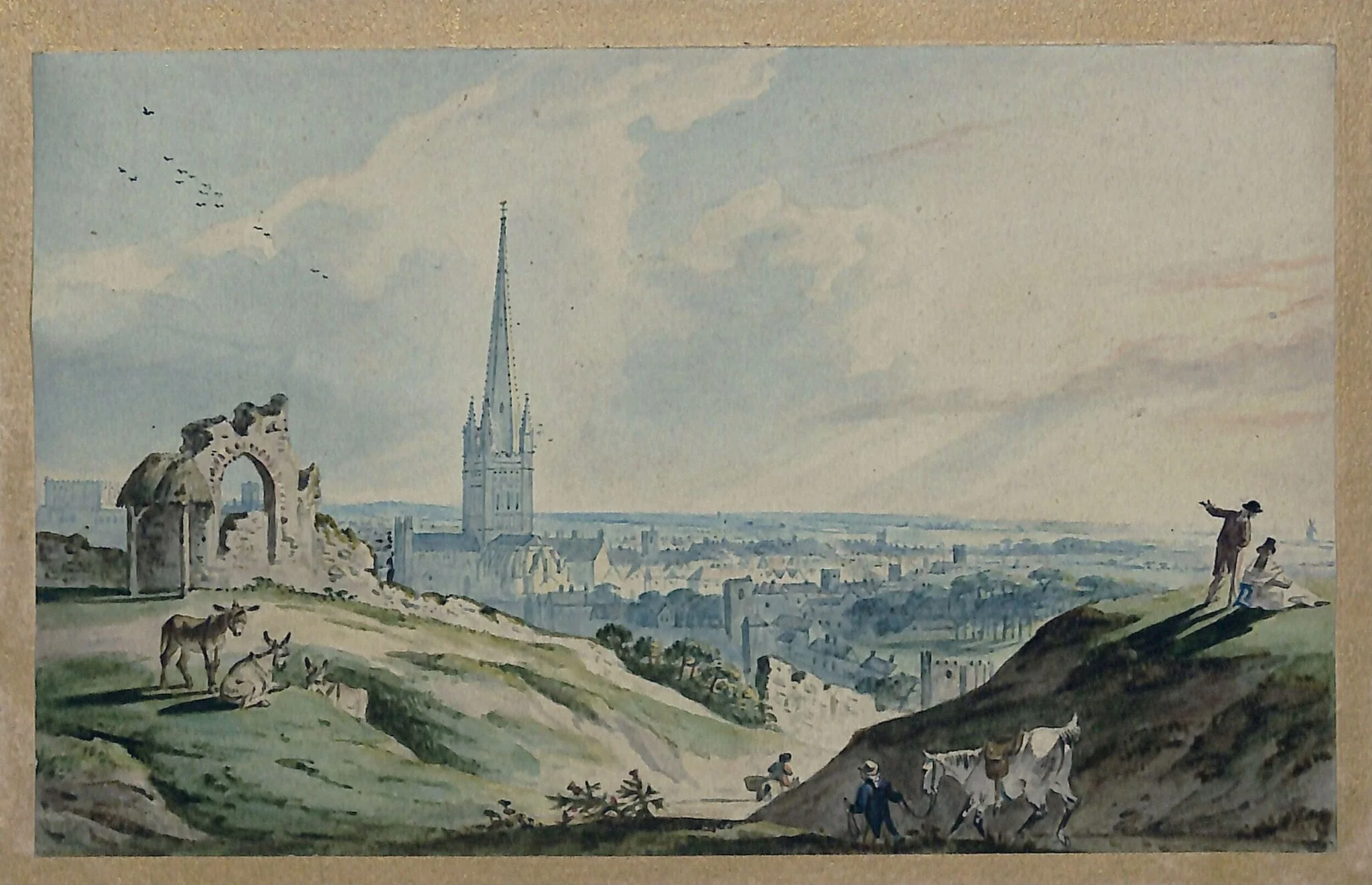 A View of Norwich, from Mousehold Hill, near the ruins of Kett's Castle