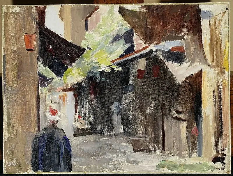 Bazaar in Istanbul. From the journey to Constantinople