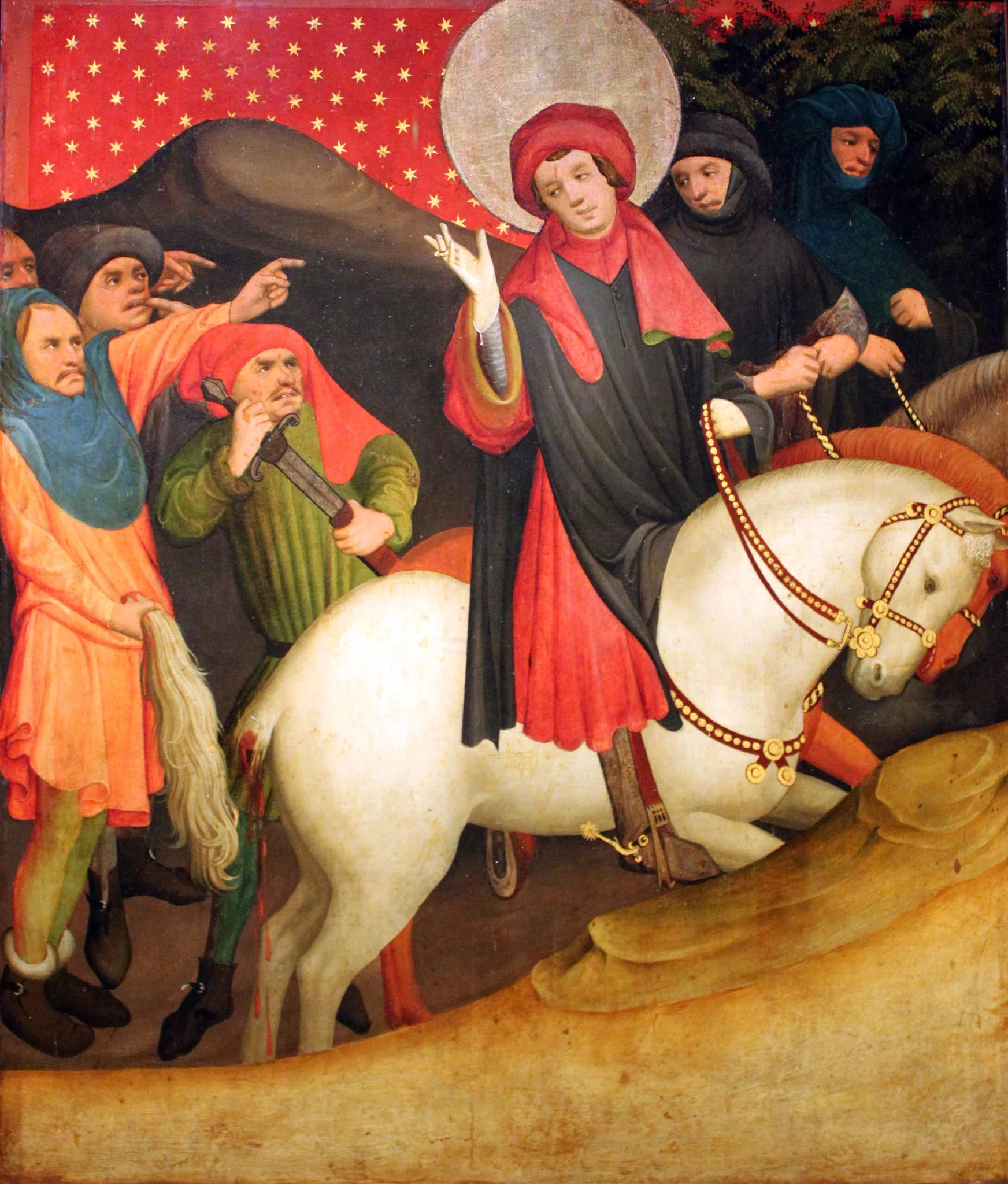 The Mocking of Saint Thomas of Canterbury, by Master Francke, oil, 1426