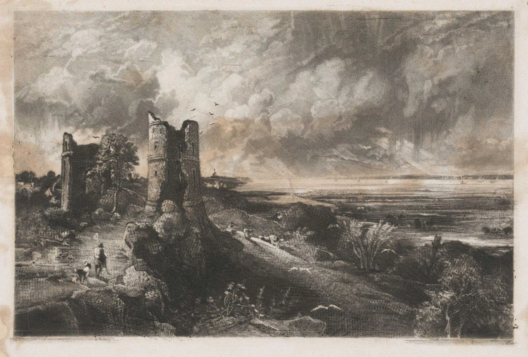 Hadleigh Castle, by John Constable, 1850
