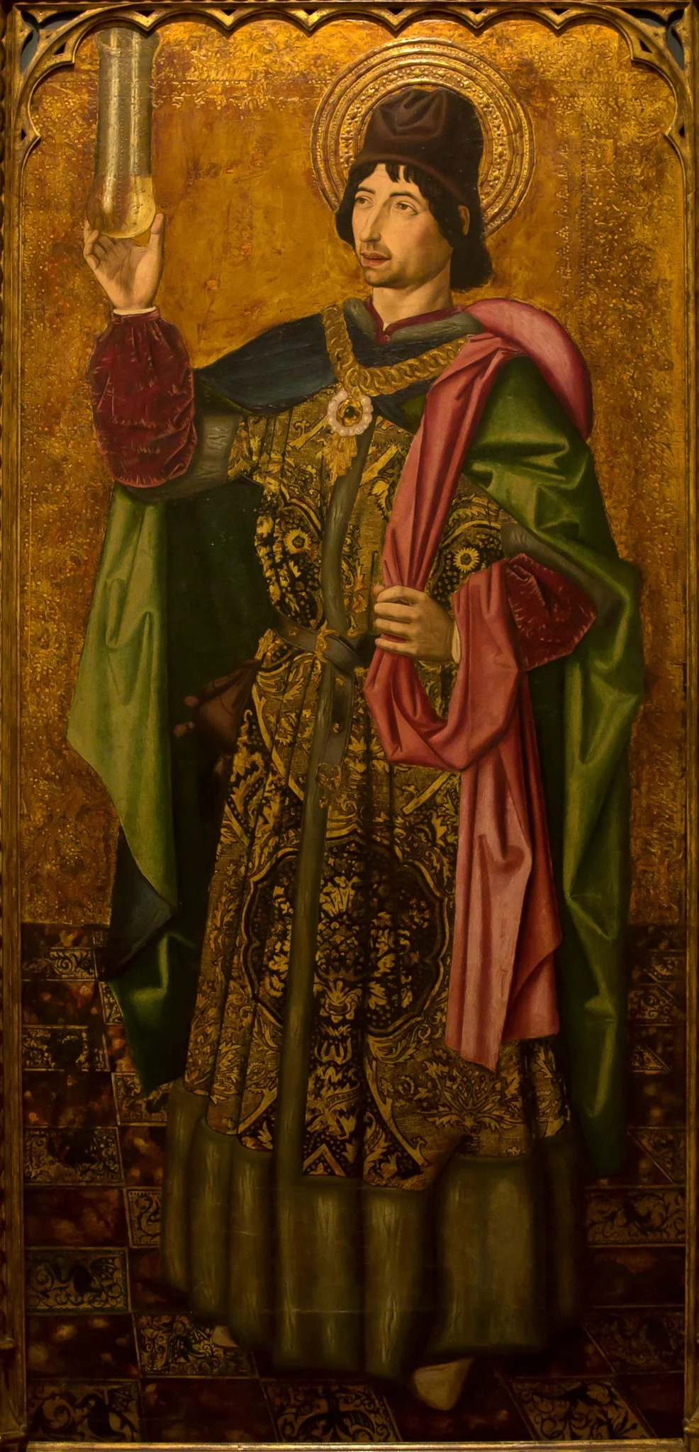 Saint Damian, by Bartolomé Bermejo, oil, 1489