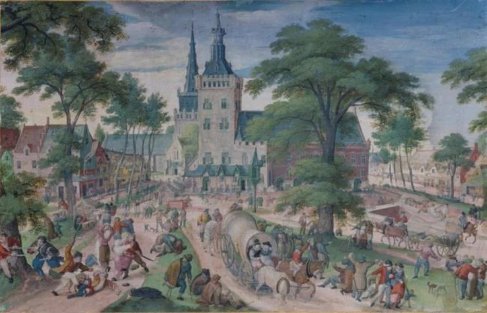 Village fair, by Hans Bol, unspecified, 1594