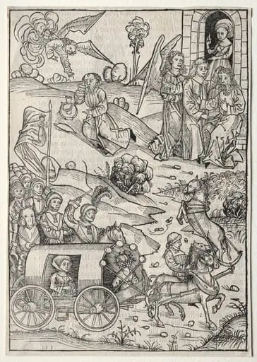 Der Schatzbehalter:  The Return of Tobias to Tobit; The Arrival of Tobias' Wife; The Angel Bringing Food and Drink to Elijah in the Desert