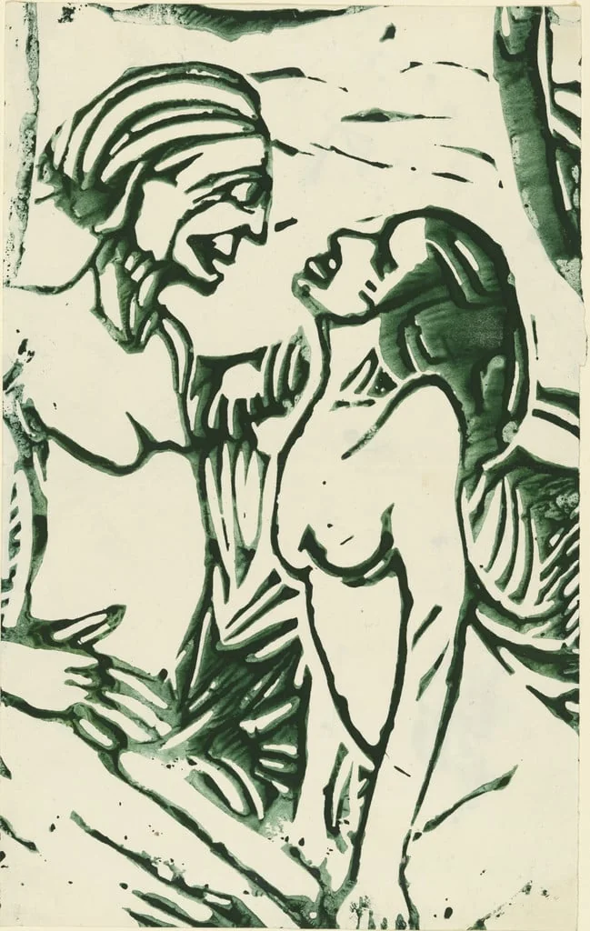 Untitled, by Christian Rohlfs, ink, 1908