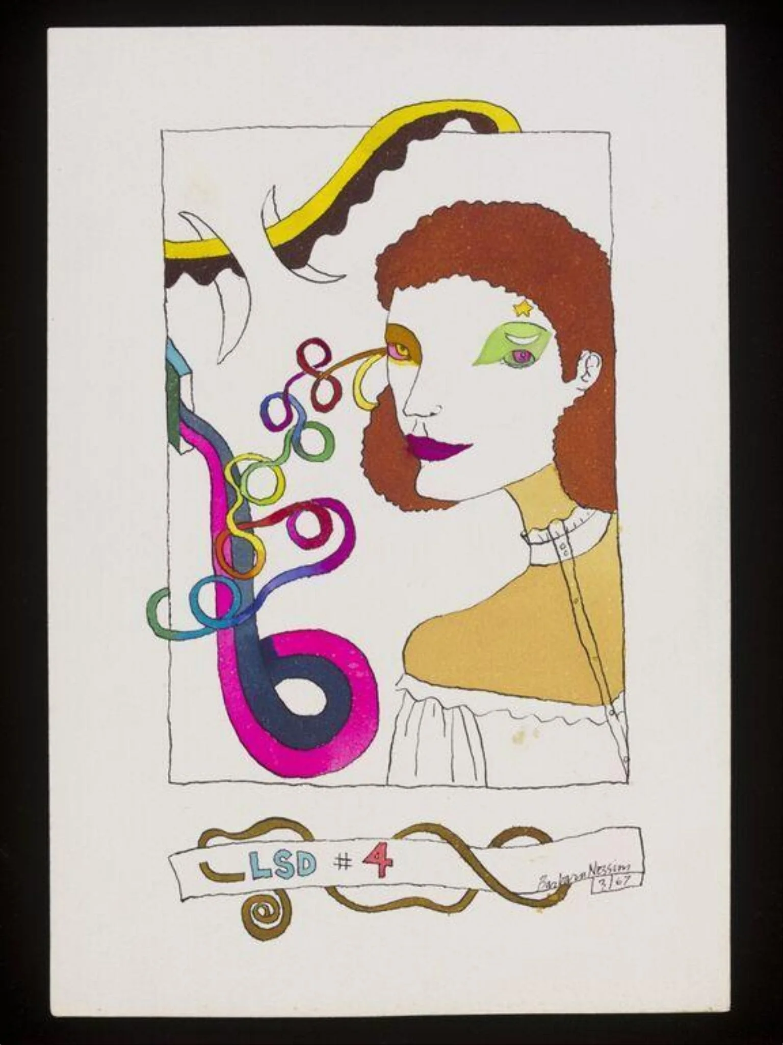 LSD 4, by Barbara Nessim, watercolor, 1967