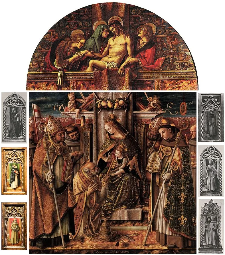 Pala di San Pietro di Muralto, by Carlo Crivelli, tempera, 1494