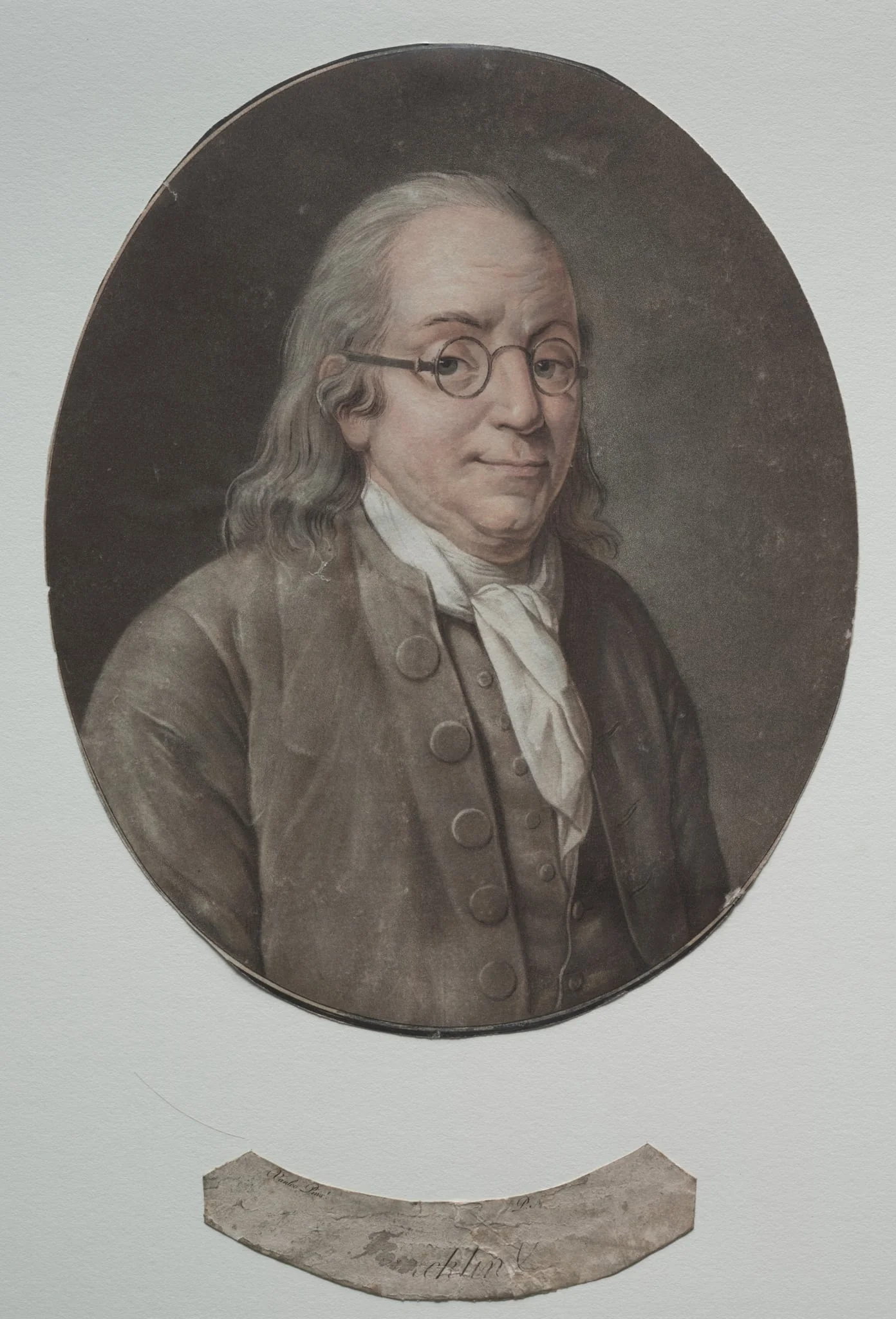 Benjamin Franklin, by Pierre-Michel Alix, 1795