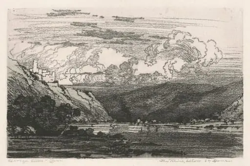 The Rhine, below St. Goar