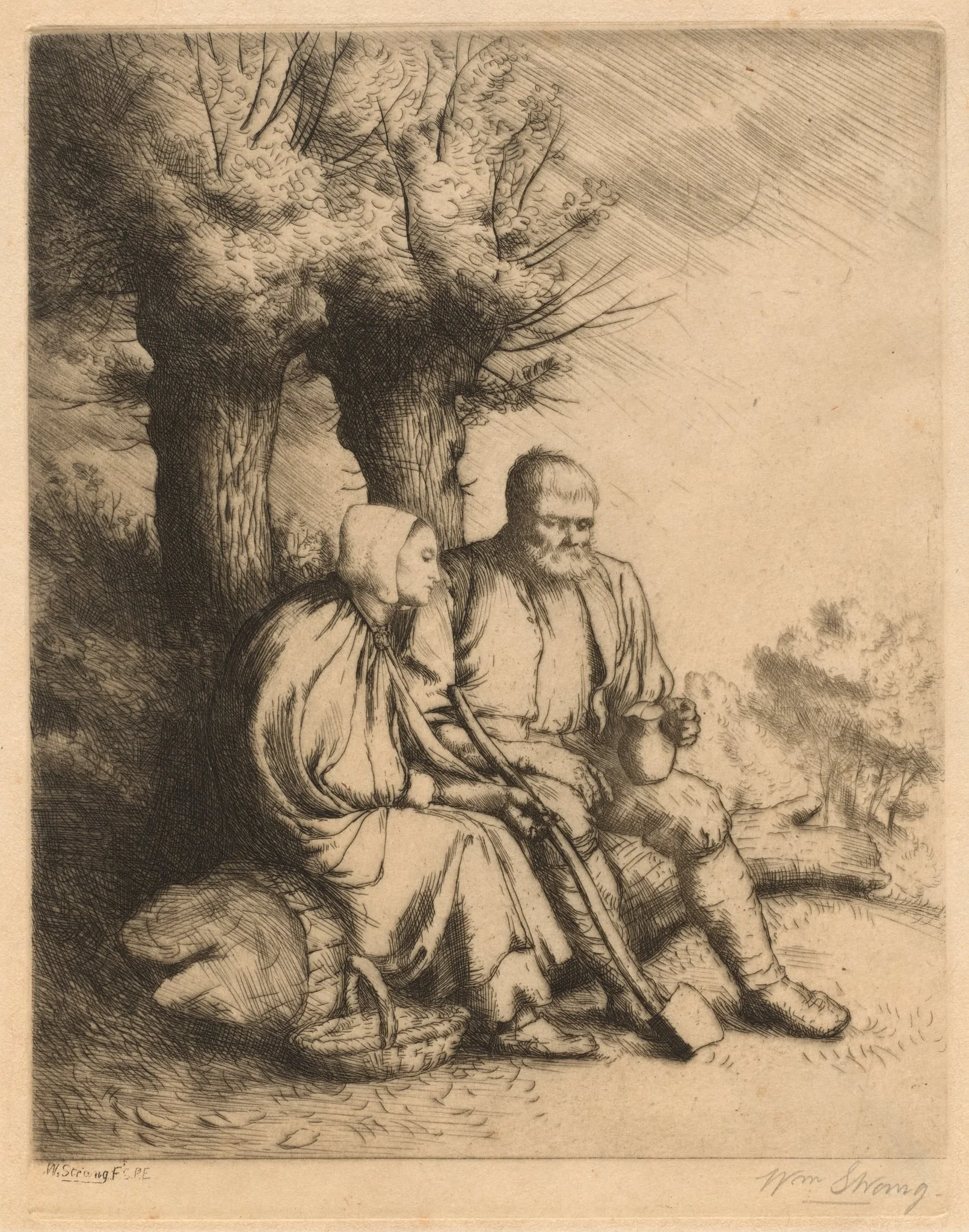 The Woodman, by William Strang, 1881