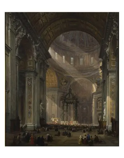 Interior of St Peter's, Rome