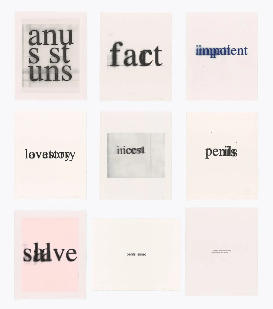 Untitled, by Richard Hell Christopher Wool, ink, 2008