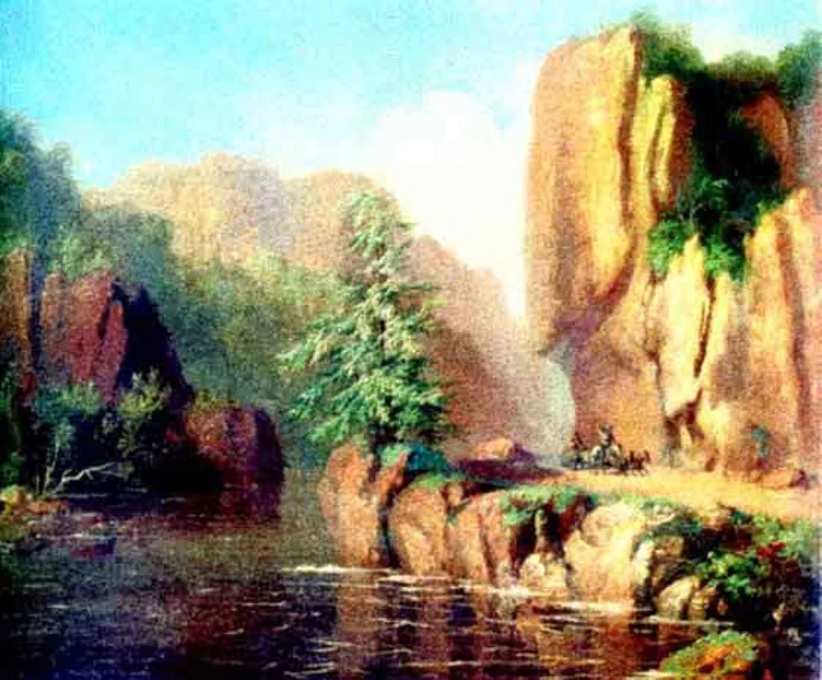 Peisaj de munte, by Henri Trenk, unspecified