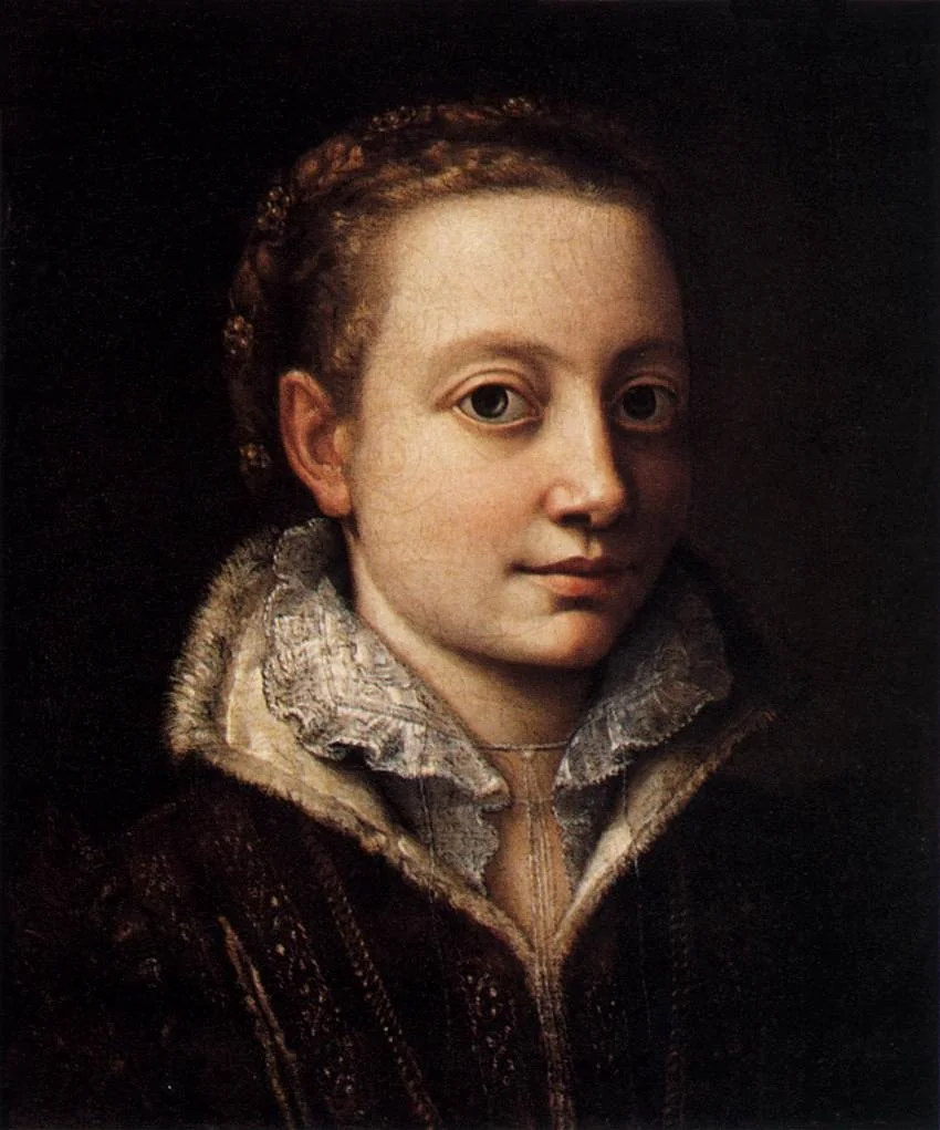 Portrait of Minerva Anguissola, by Sofonisba Anguissola, oil, 1560