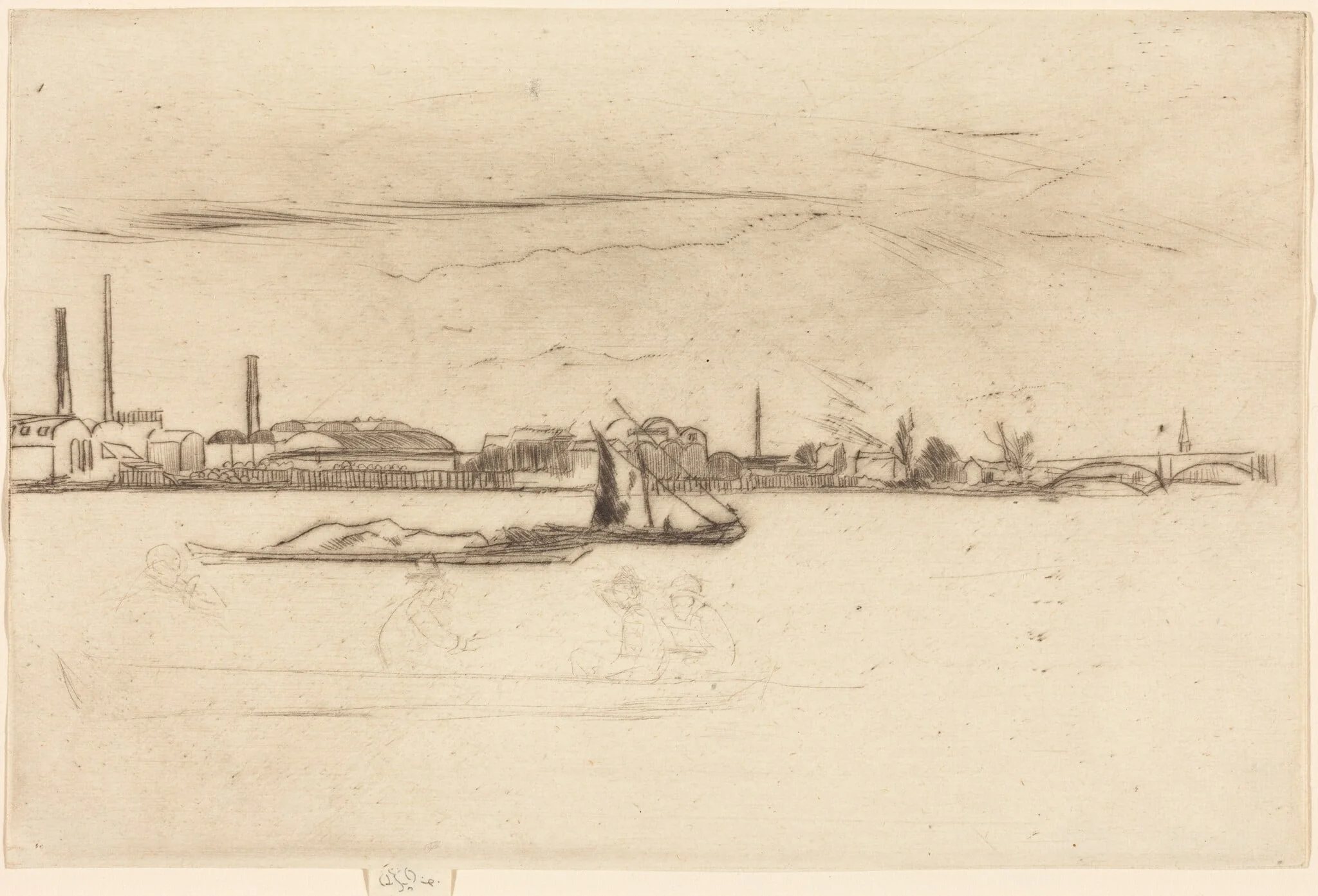 Price's Candle-Works, by James McNeill Whistler, ink, 1875