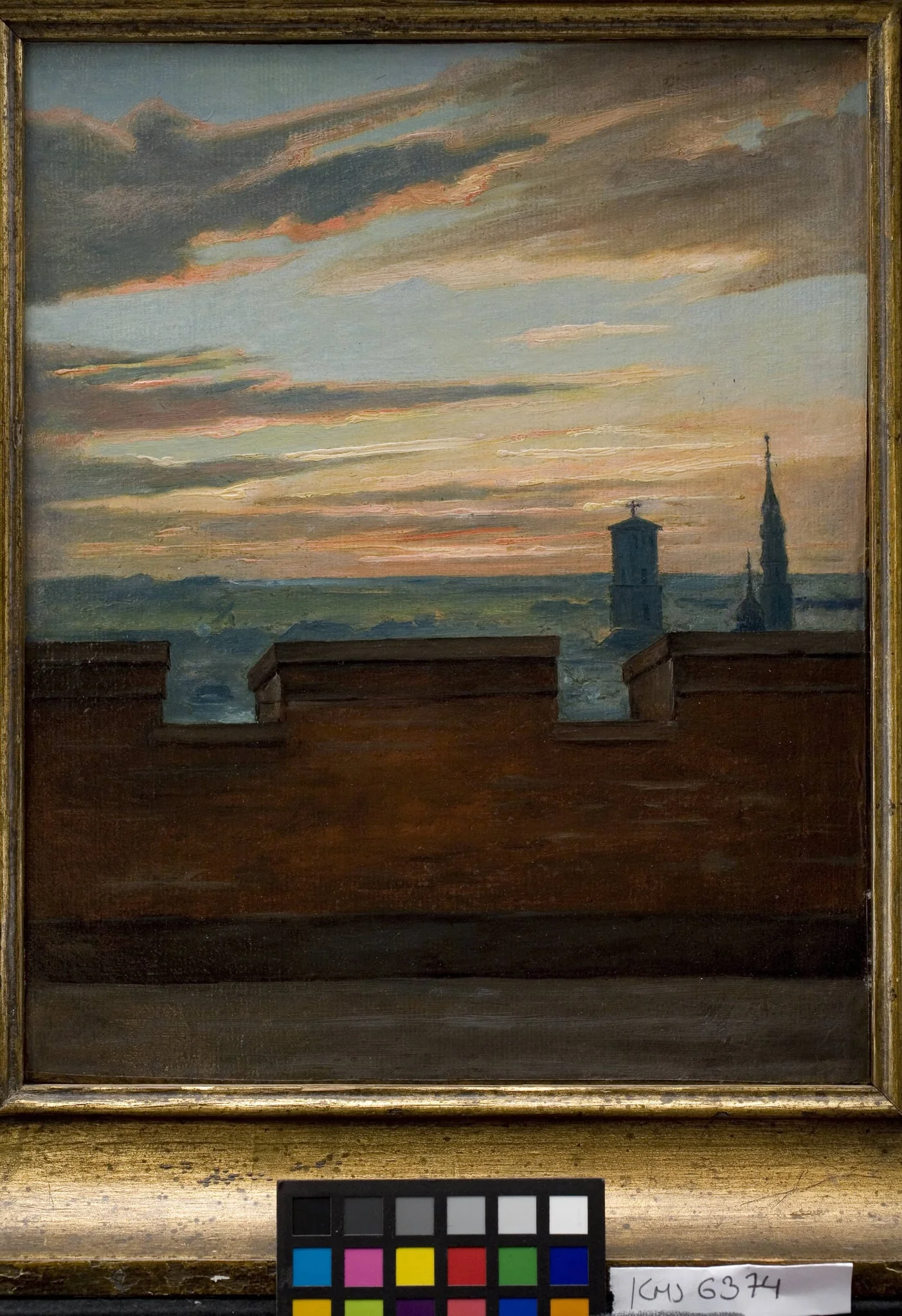 View of Copenhagen at Sunset
