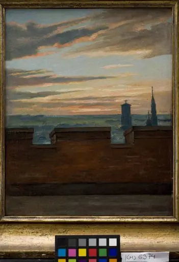 View of Copenhagen at Sunset