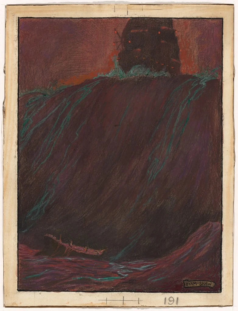 Untitled, by John Byam Shaw, watercolor, 1900
