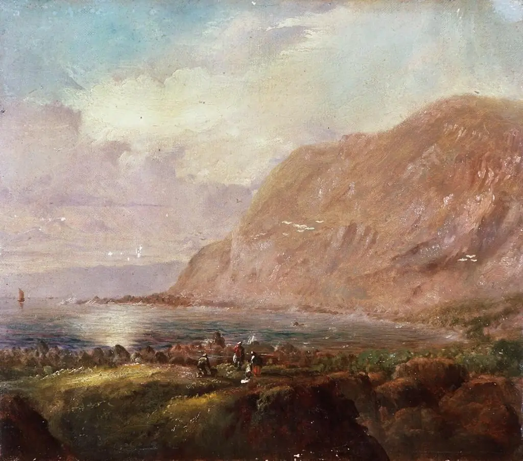 Shoreline with cliffs