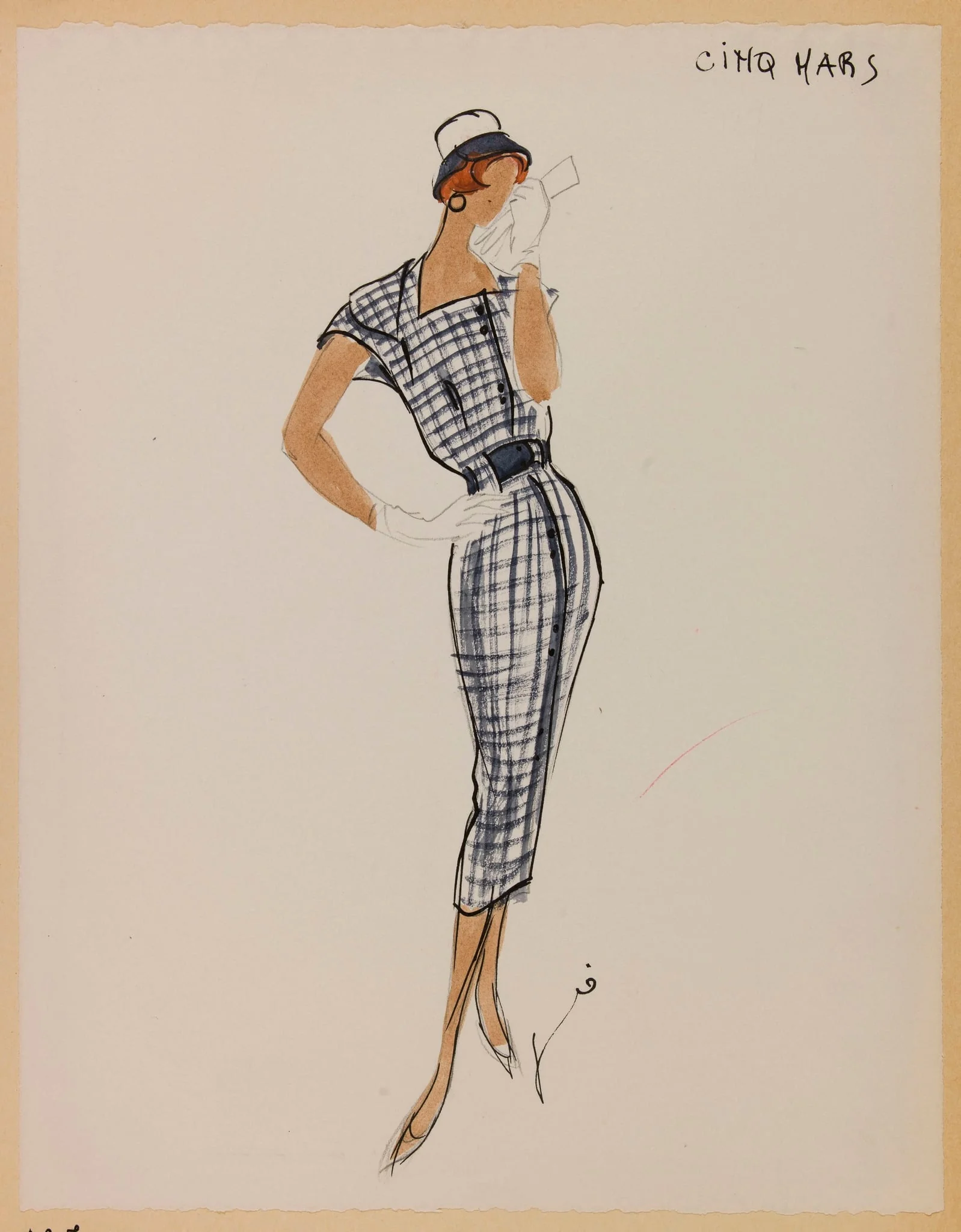 Cinq mars, by Carven, 1956