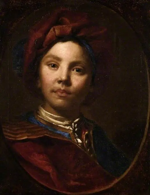 Boy in red
