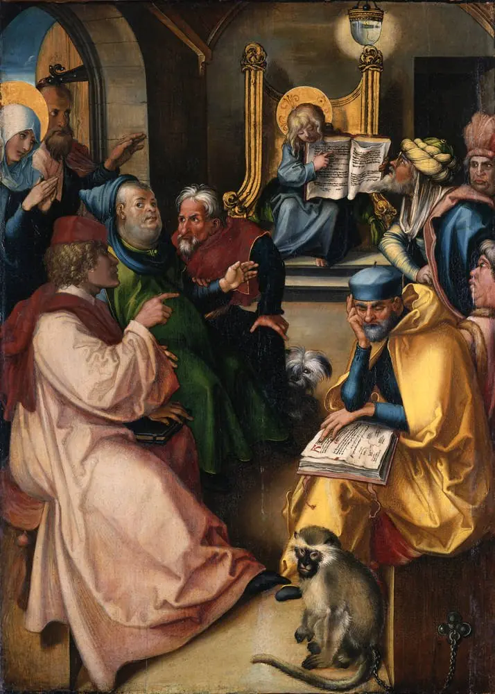 Seven Sorrows Polyptych: Christ among the Doctors