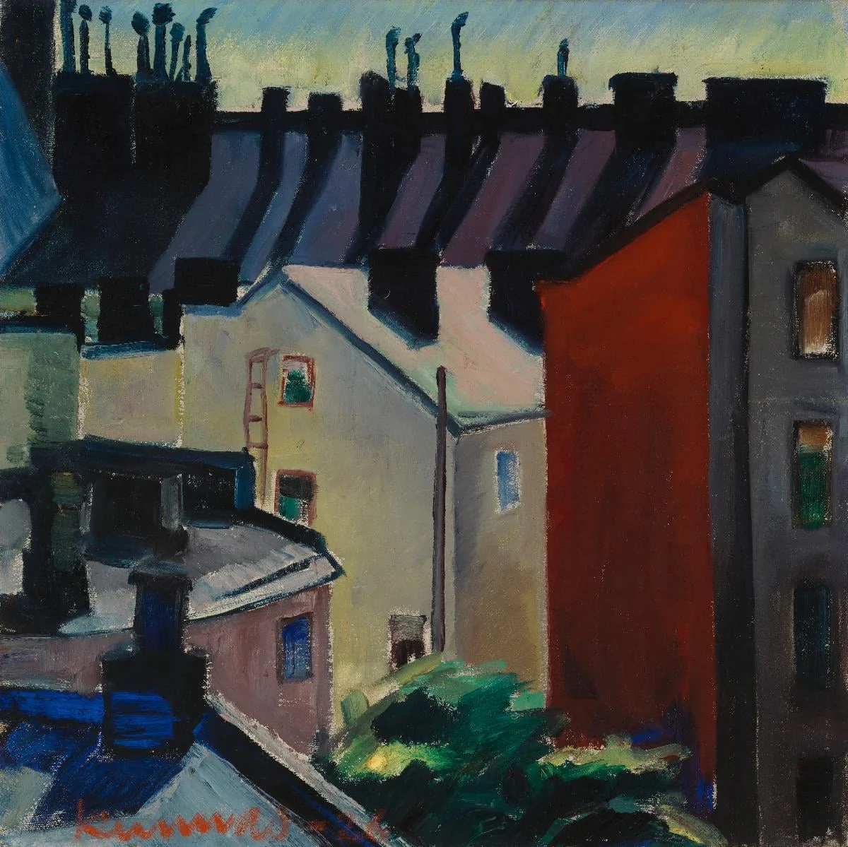 Kaupunkikuva, by Väinö Kunnas, unspecified, 1922