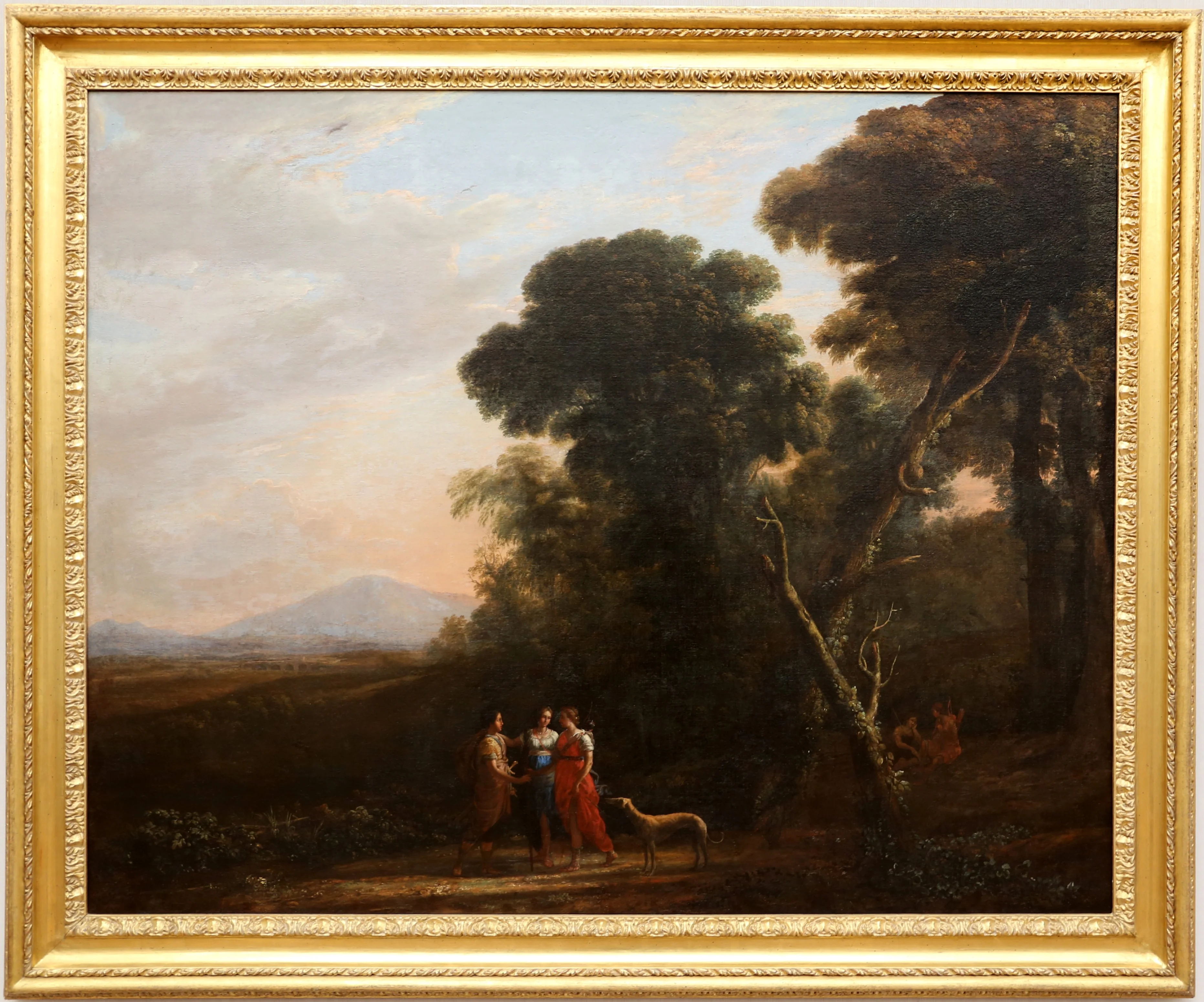 Roman Ideal Landscape with Cephalus, Procris, and Diana, by Claude Lorrain, paint, 1635
