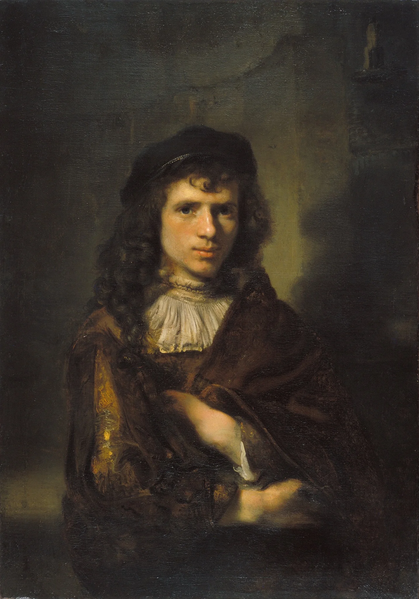Portrait of a Young Man, by Willem Drost, oil, 1654