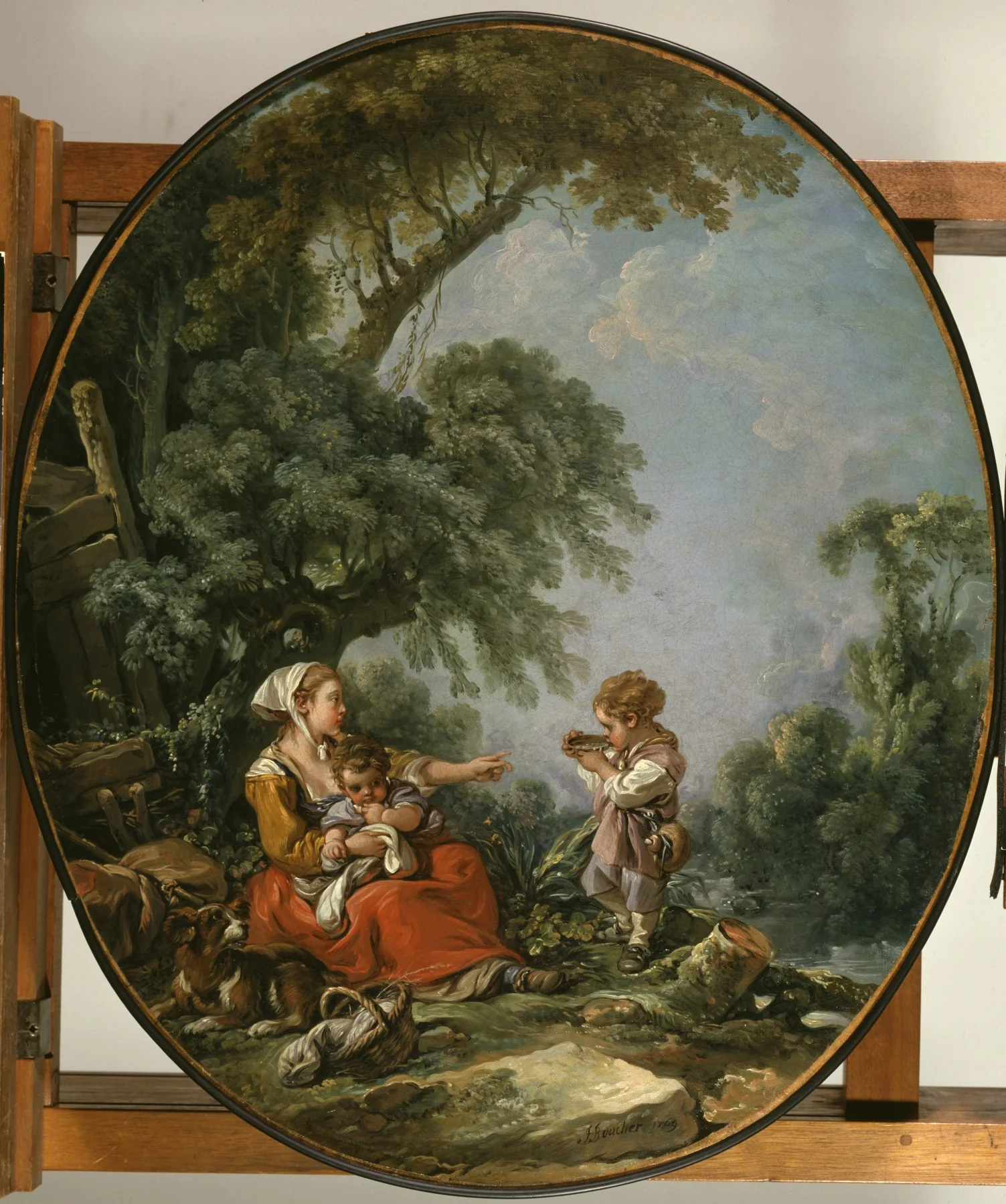 Pastoral Repast, by François Boucher, oil, 1769