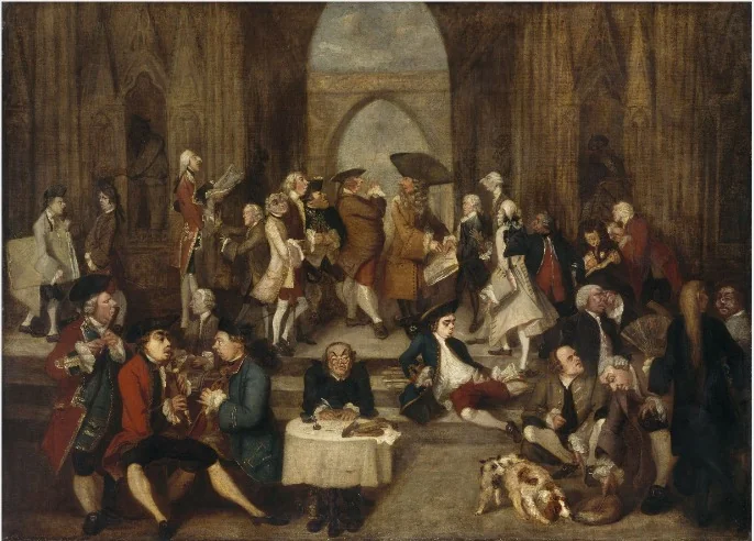 Parody of Raphael's 'School of Athens', by Joshua Reynolds, oil, 1751