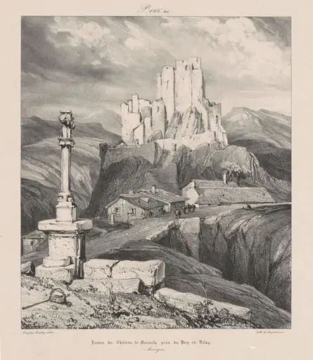 Ruines du Chateau de Bouzols Pres du Puy en Delay