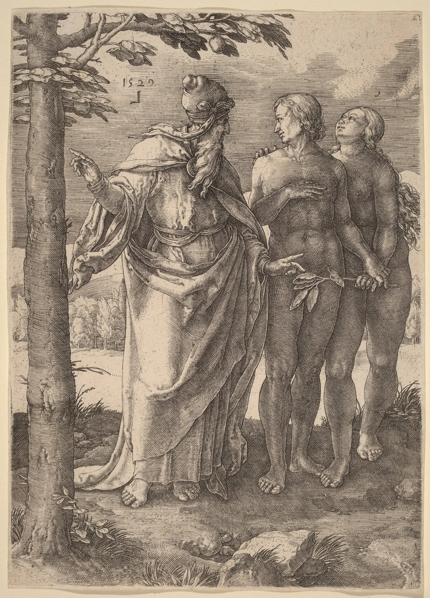 The First Prohibition, by Lucas van Leyden, ink, 1529