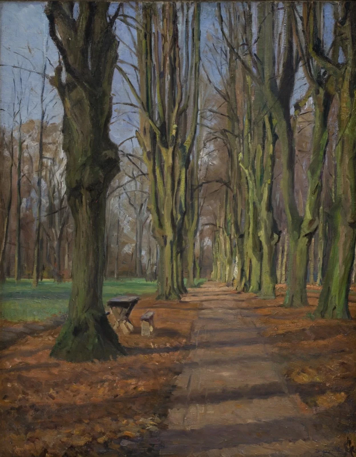 An Avenue in Søndermarken. Frederiksberg, by Unknown, 1889