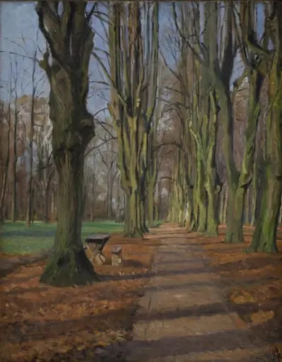 An Avenue in Søndermarken. Frederiksberg