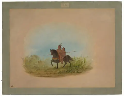 Bride and Groom on Horseback - Connibo