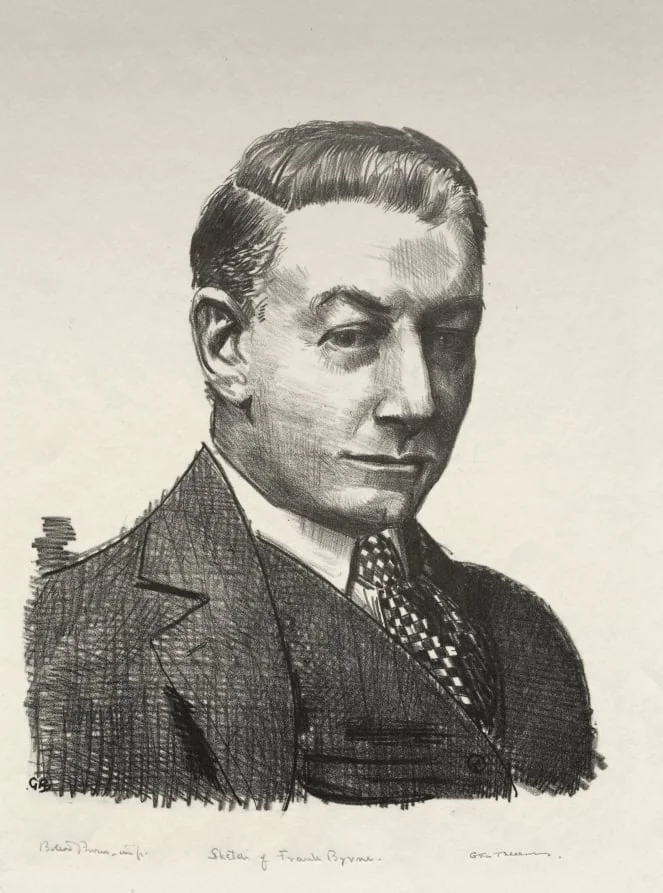 Sketch of Frank Byrne, by George Bellows, 1923