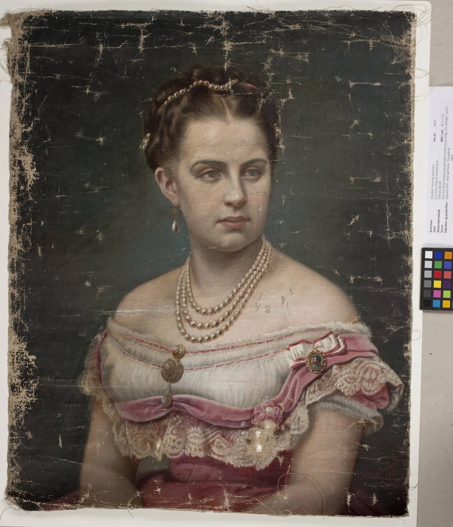 Queen Olga of Greece, by Unknown, 1868